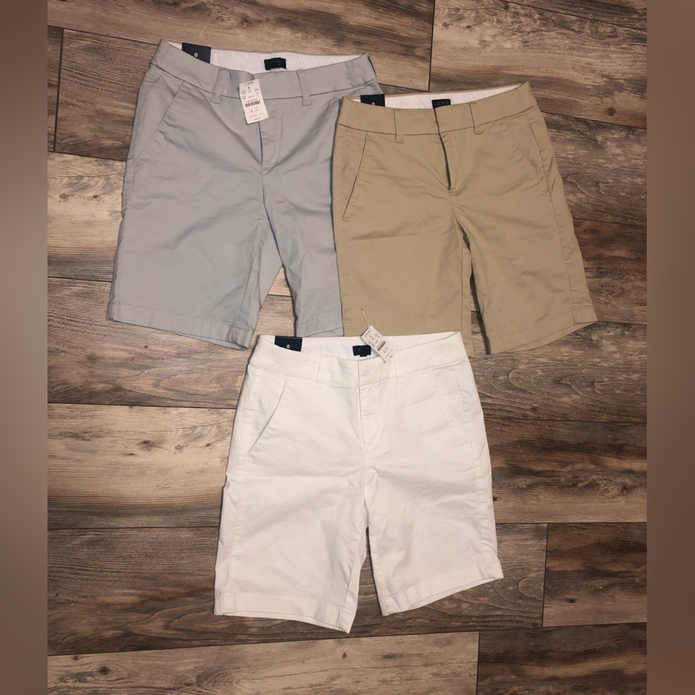 Bundle of 3 J.Crew⚓️ 9" Bermuda Shorts NWT - Picture 2 of 16